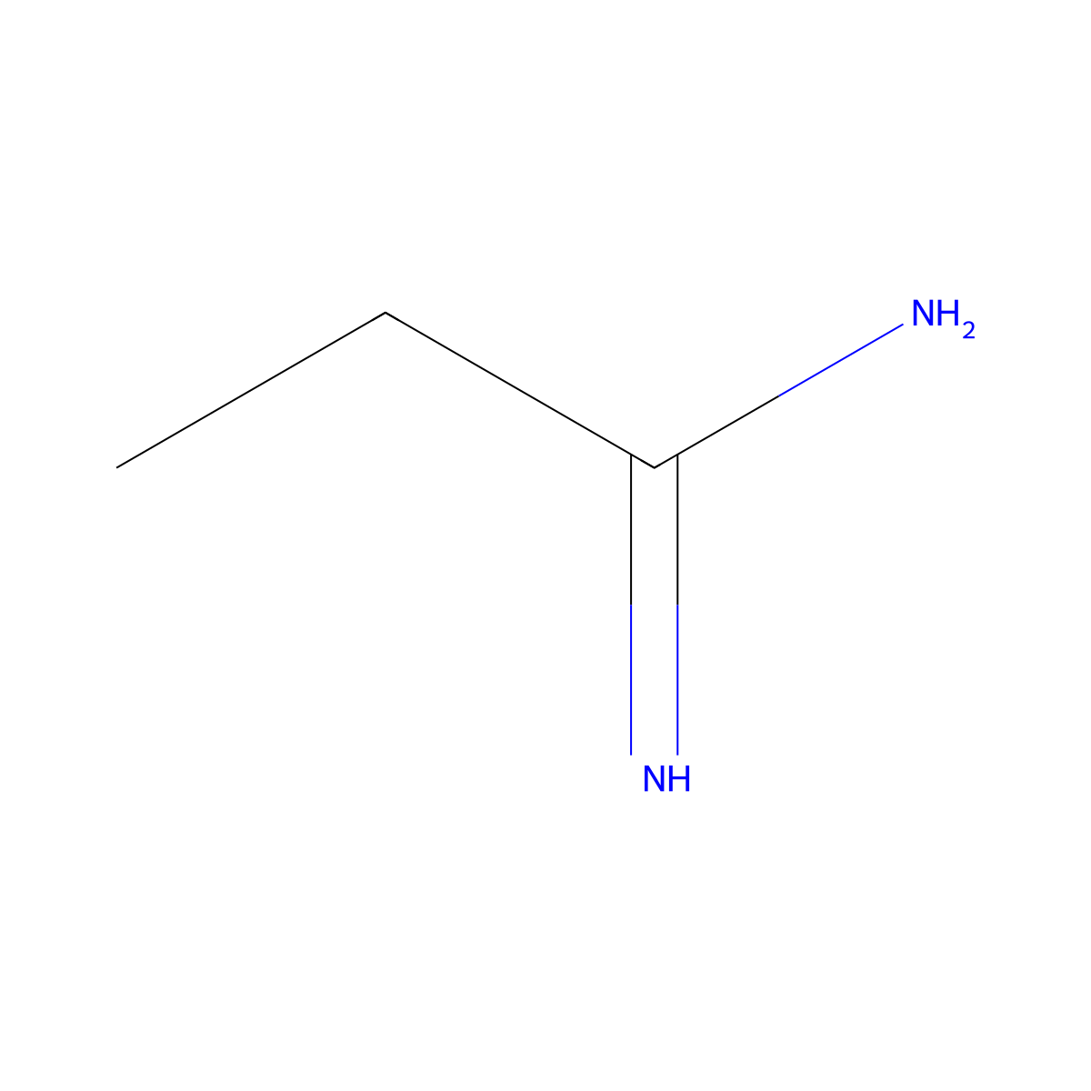 Propionamidine hydrochloride molecular structure, CAS 3599-89-1
