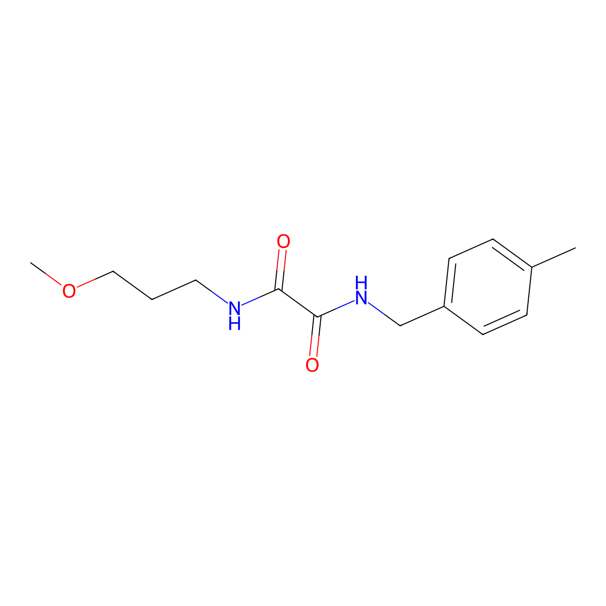 N1-(3-methoxypropyl)-N2-(4-methylbenzyl)oxalamide molecular structure, CAS 359900-29-1