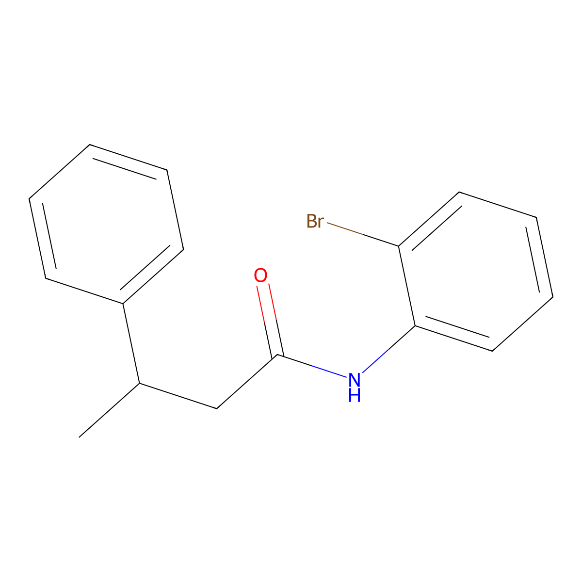 N-(2-bromophenyl)-3-phenylbutanamide molecular structure, CAS 359903-23-4