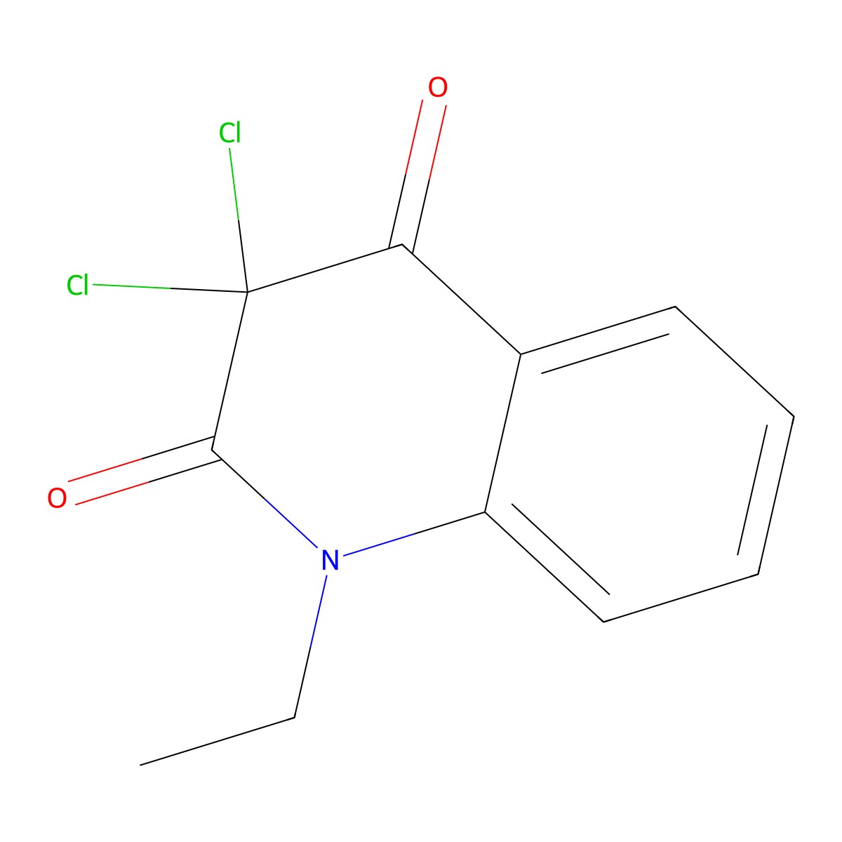 3,3-Dichloro-1-ethylquinoline-2,4-dione molecular structure, CAS 359905-97-8