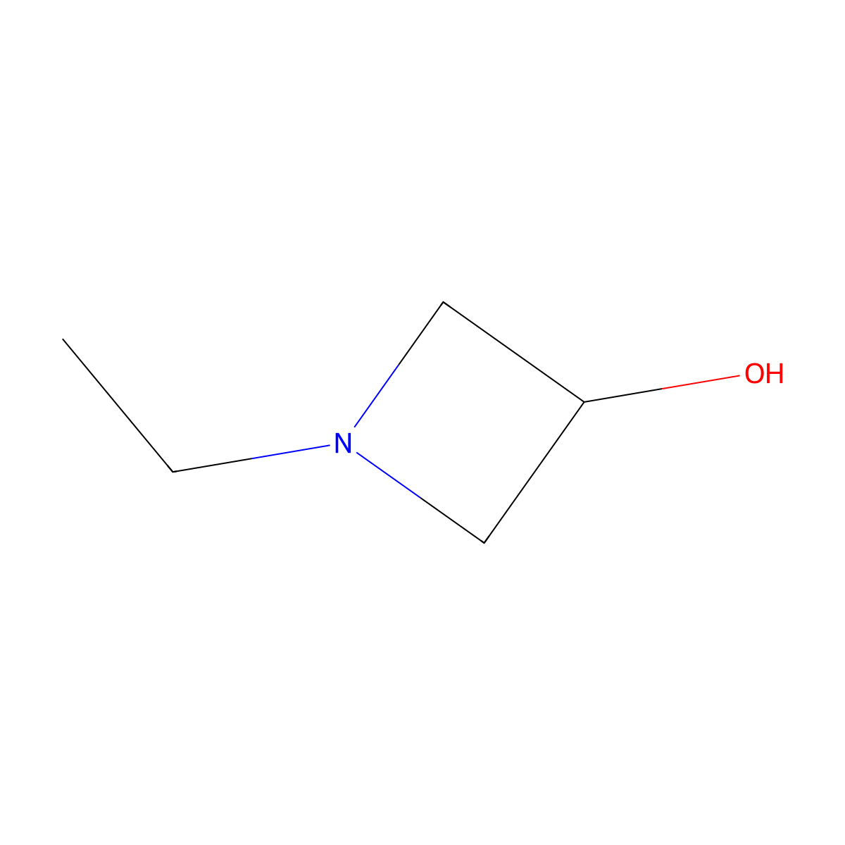 1-Ethylazetidin-3-ol molecular structure, CAS 35995-21-2