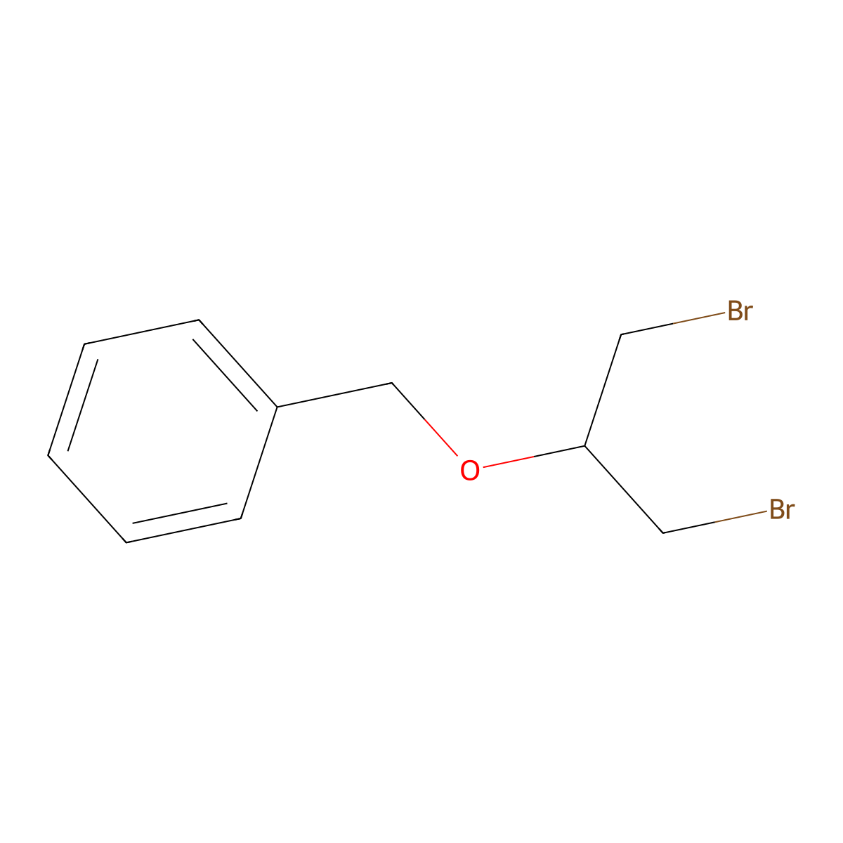 (((1,3-Dibromopropan-2-yl)oxy)methyl)benzene molecular structure, CAS 35995-55-2
