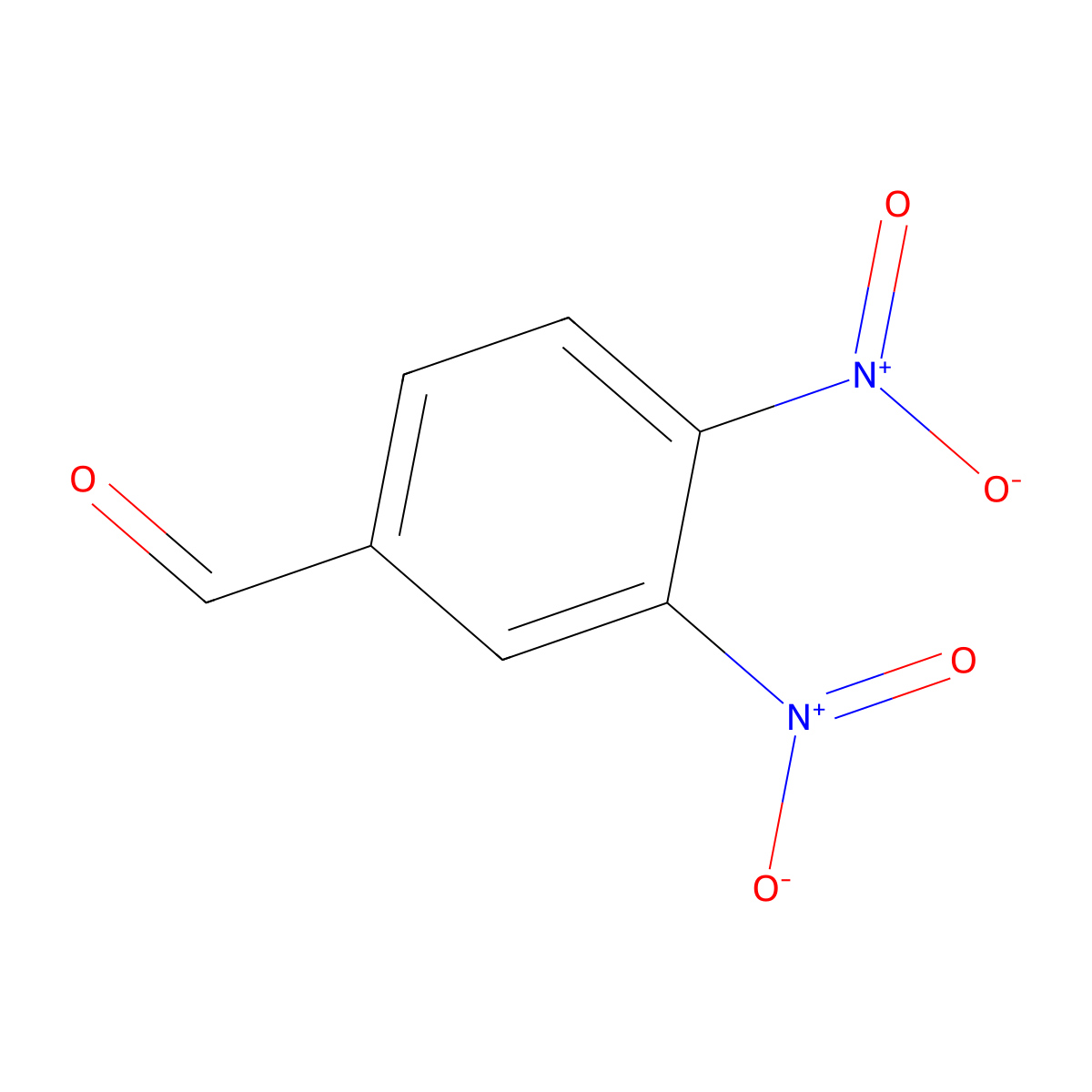 3,4-Dinitrobenzaldehyde molecular structure, CAS 35998-98-2