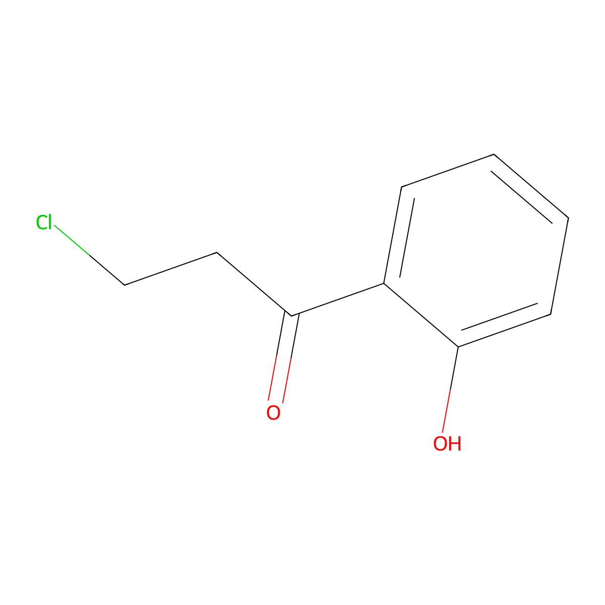 3-Chloro-1-(2-hydroxyphenyl)-1-propanone molecular structure, CAS 35999-21-4