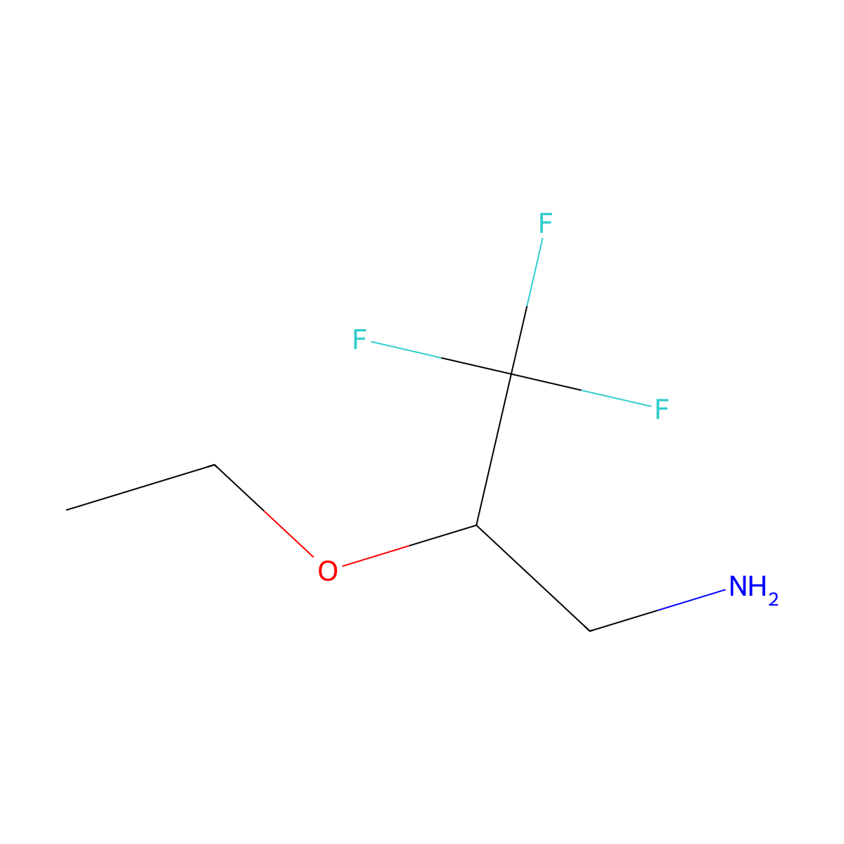 2-Ethoxy-3,3,3-trifluoropropan-1-amine molecular structure, CAS 360-25-8