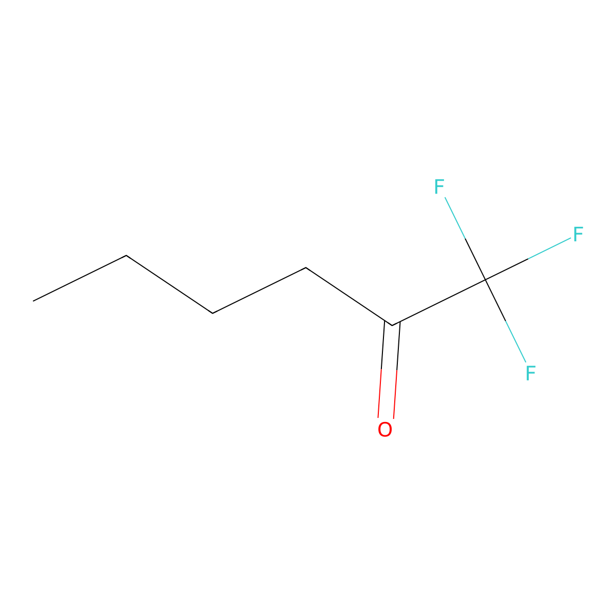 1,1,1-Trifluoro-2-hexanone molecular structure, CAS 360-34-9