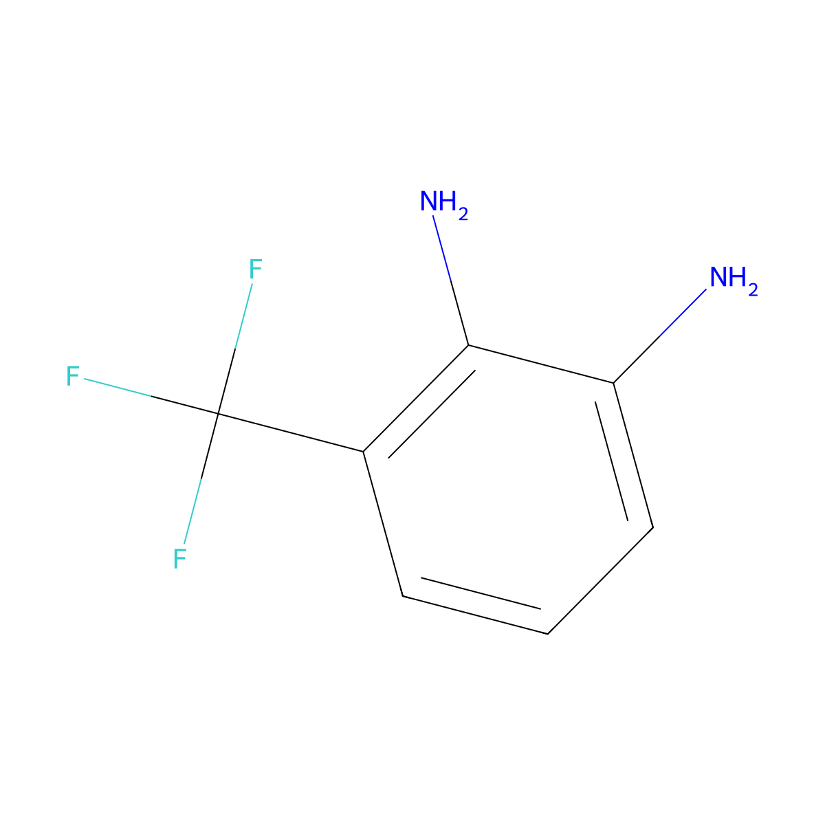 2,3-Diaminobenzotrifluoride molecular structure, CAS 360-60-1