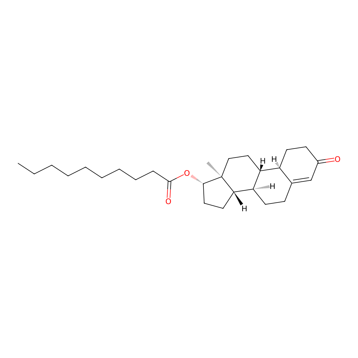 Nandrolone Decanoate molecular structure, CAS 360-70-3