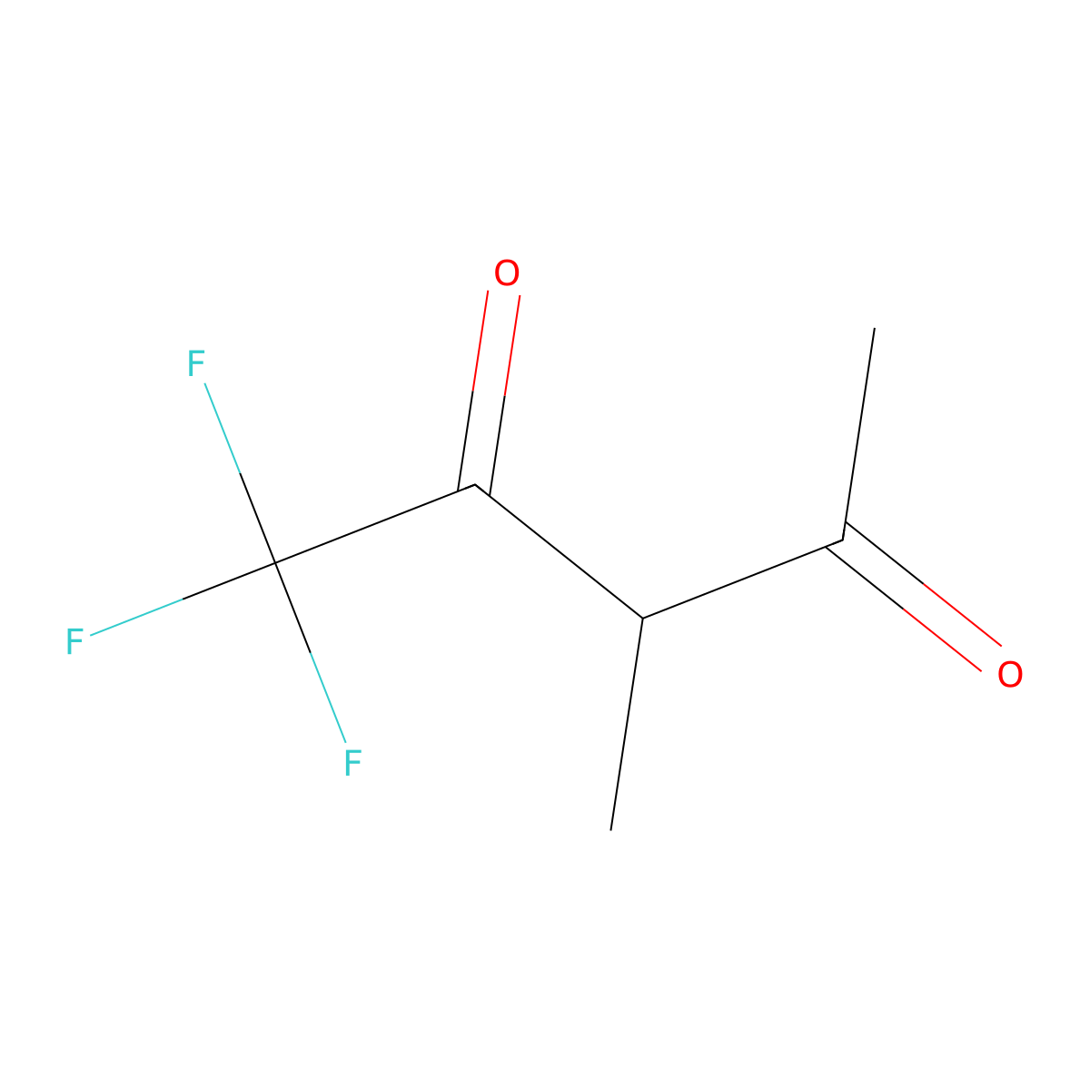 1,1,1-Trifluoro-3-methyl-2,4-pentanedione molecular structure, CAS 360-82-7