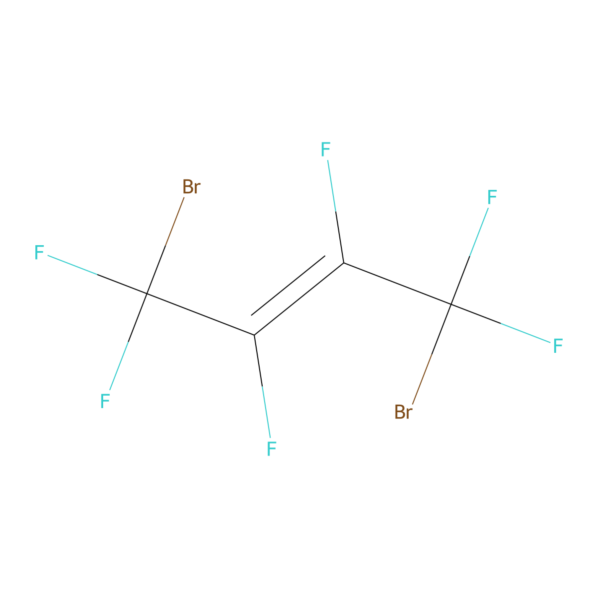 1,4-Dibromohexafluoro-2-butene molecular structure, CAS 360-87-2