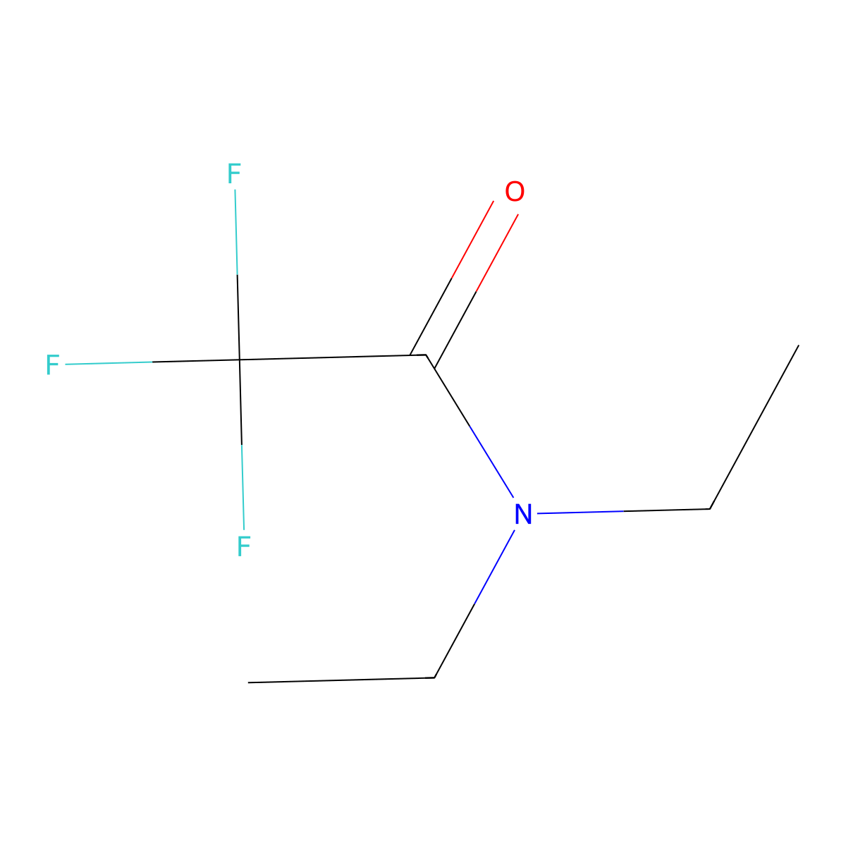 N,N-Diethyl-2,2,2-trifluoroacetamide molecular structure, CAS 360-92-9