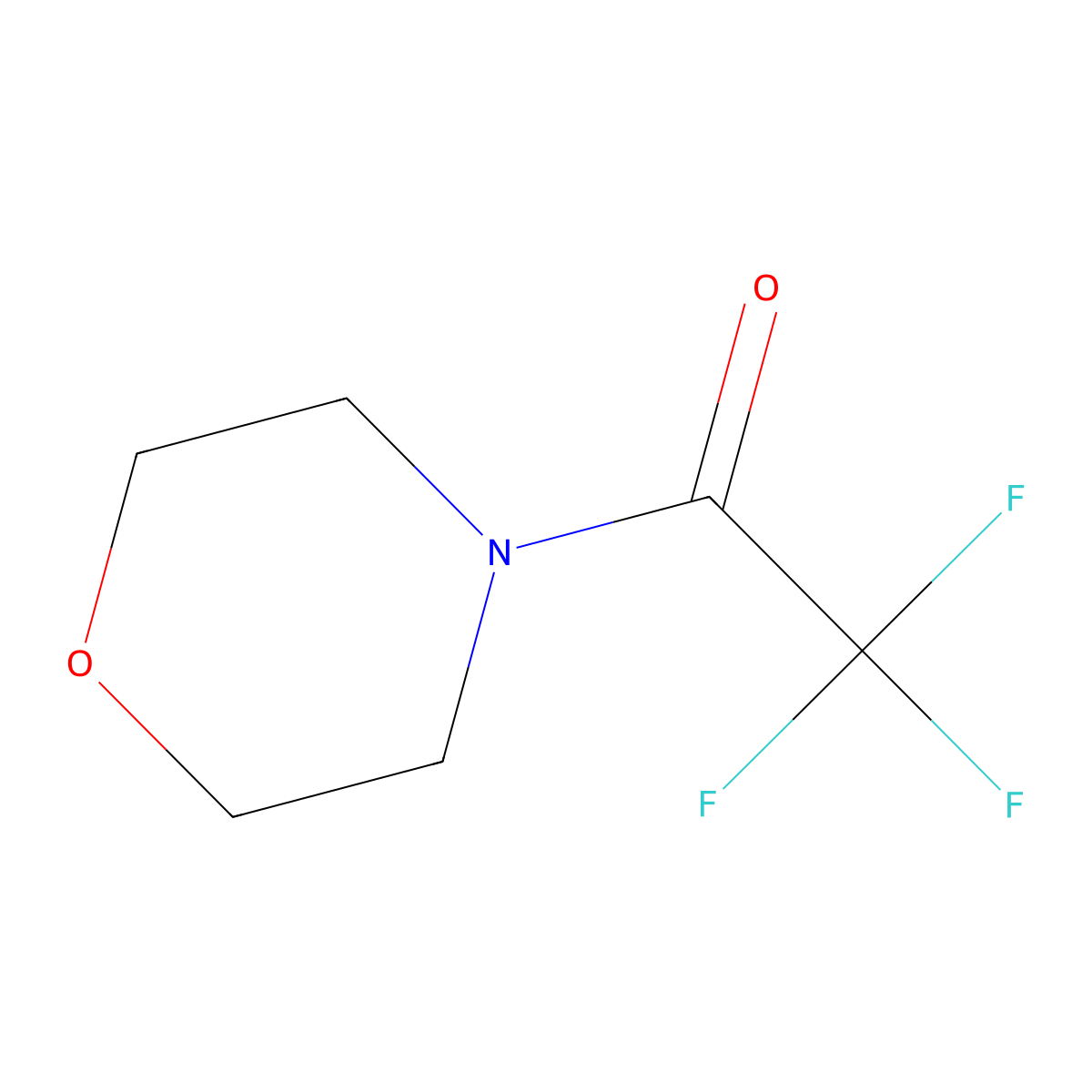 4-(Trifluoroacetyl)morpholine molecular structure, CAS 360-95-2