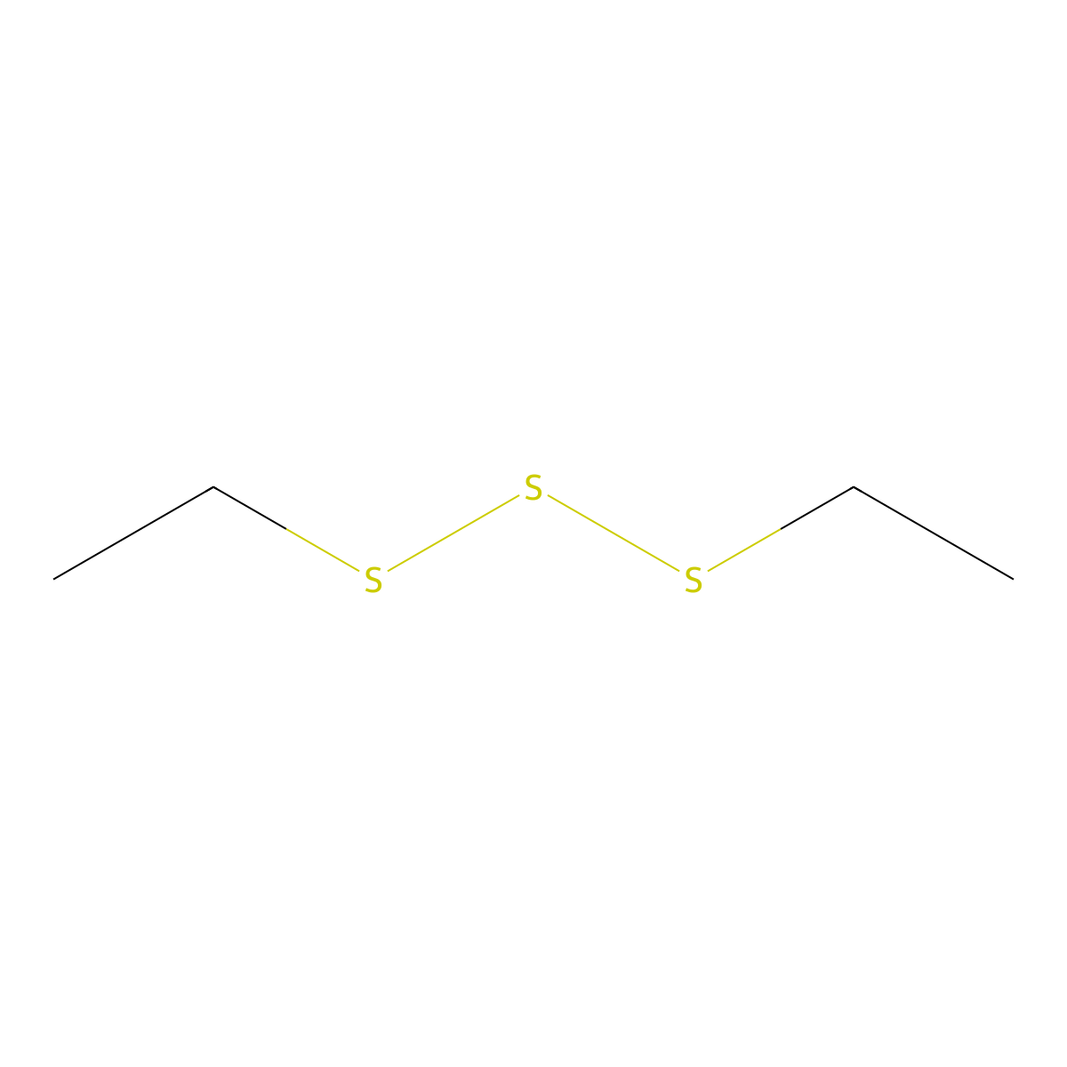 Diethyl trisulfide molecular structure, CAS 3600-24-6