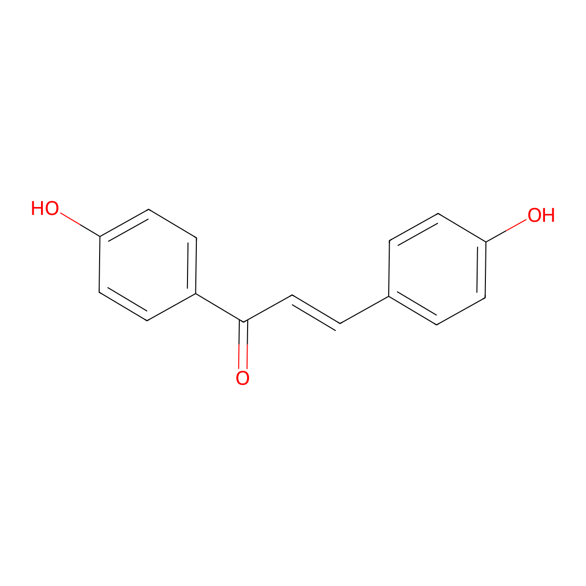 4,4'-Dihydroxychalcone molecular structure, CAS 3600-61-1