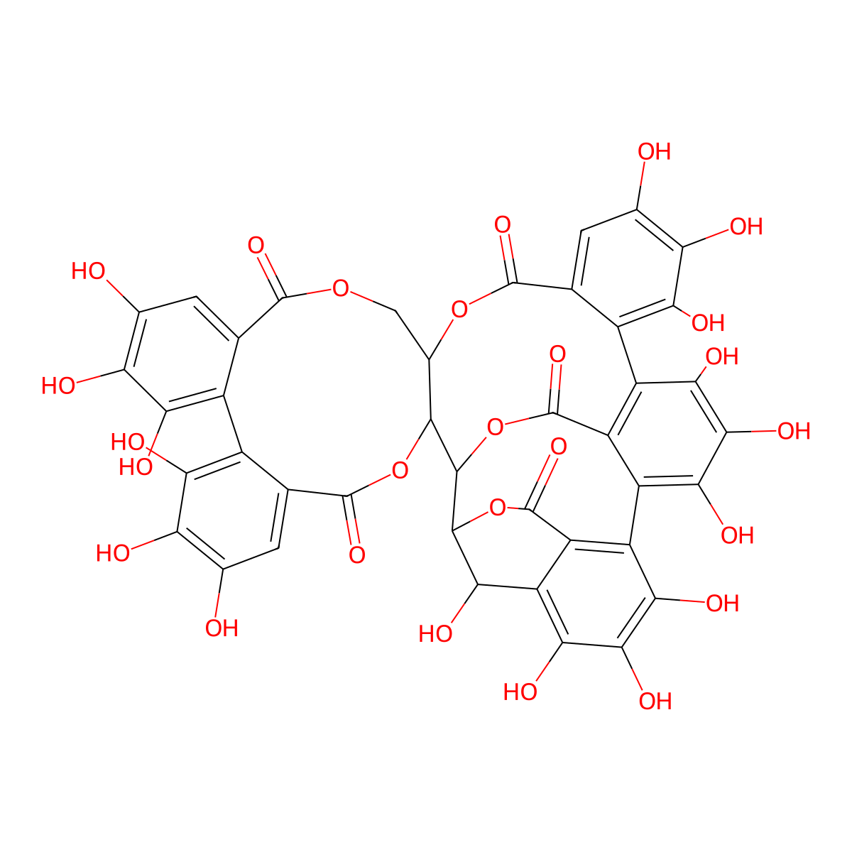 Vescalagin molecular structure, CAS 36001-47-5