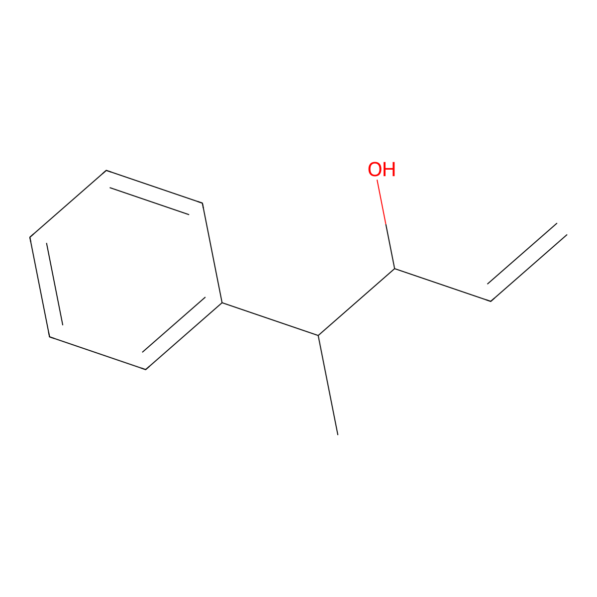 4-Phenylpent-1-en-3-ol molecular structure, CAS 36004-05-4