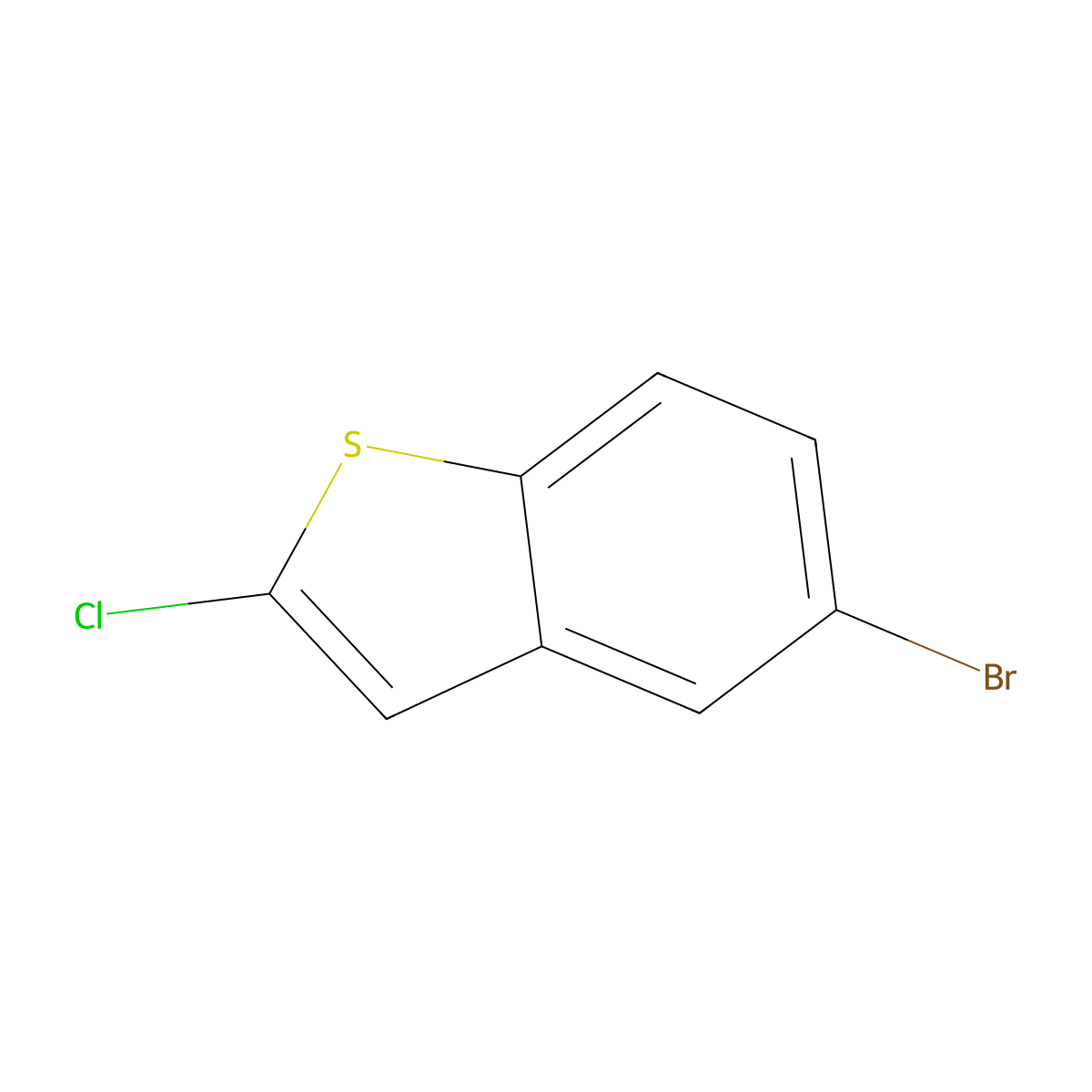 5-Bromo-2-chlorobenzo[b]thiophene molecular structure, CAS 360044-67-3