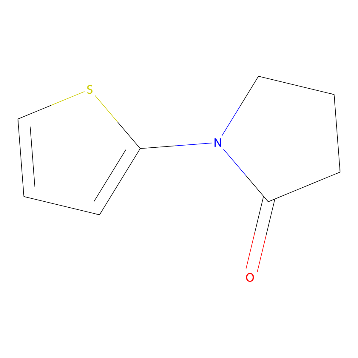 1-(Thiophen-2-YL)pyrrolidin-2-one molecular structure, CAS 360044-96-8