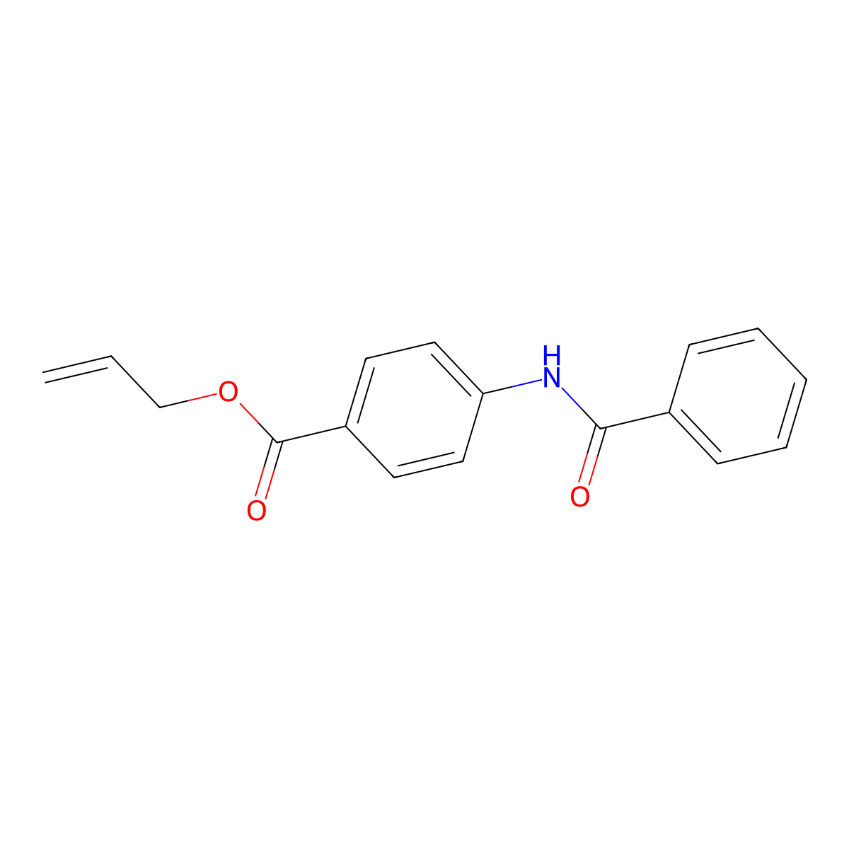 N-(4-Allyloxycarbonylphenyl)benzamide molecular structure, CAS 360044-99-1