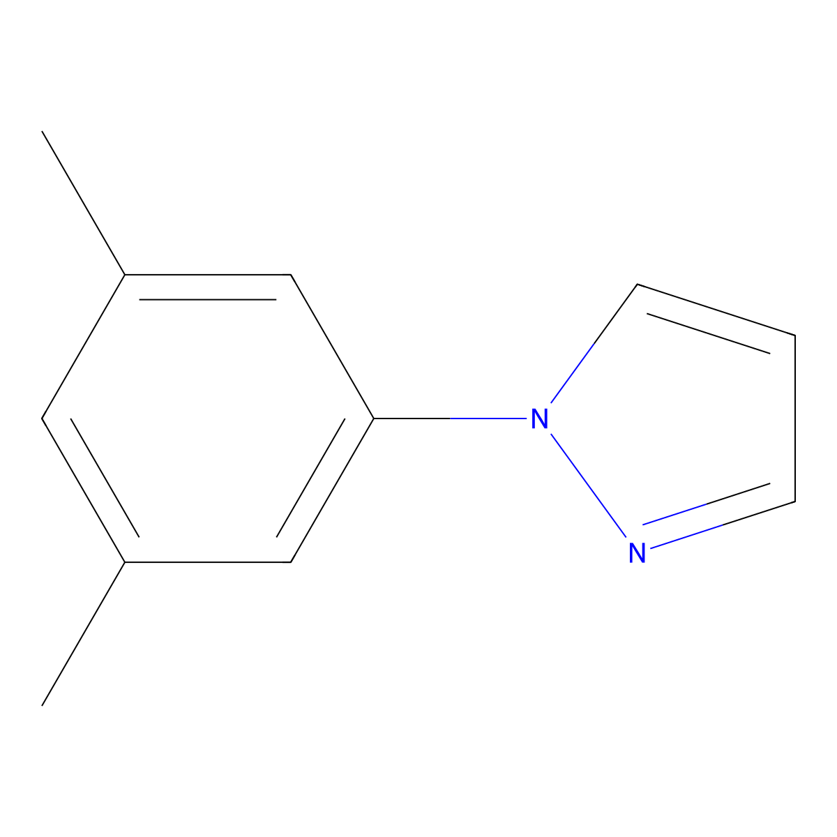 1-(3,5-Dimethylphenyl)-1H-pyrazole molecular structure, CAS 360045-03-0