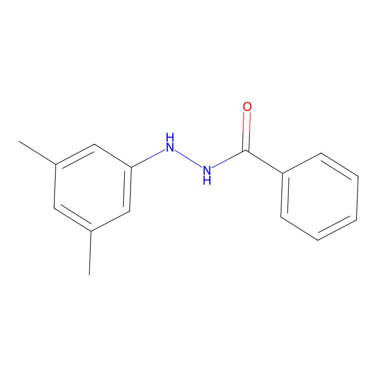 1-Benzoyl-2-(3,5-dimethylphenyl)hydrazine molecular structure, CAS 360045-12-1