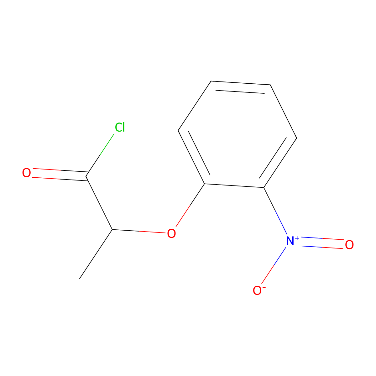 2-(2-Nitrophenoxy)propanoyl chloride molecular structure, CAS 360051-40-7