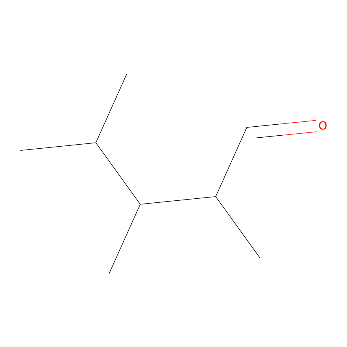 2,3,4-Trimethylpentanal molecular structure, CAS 3601-65-8