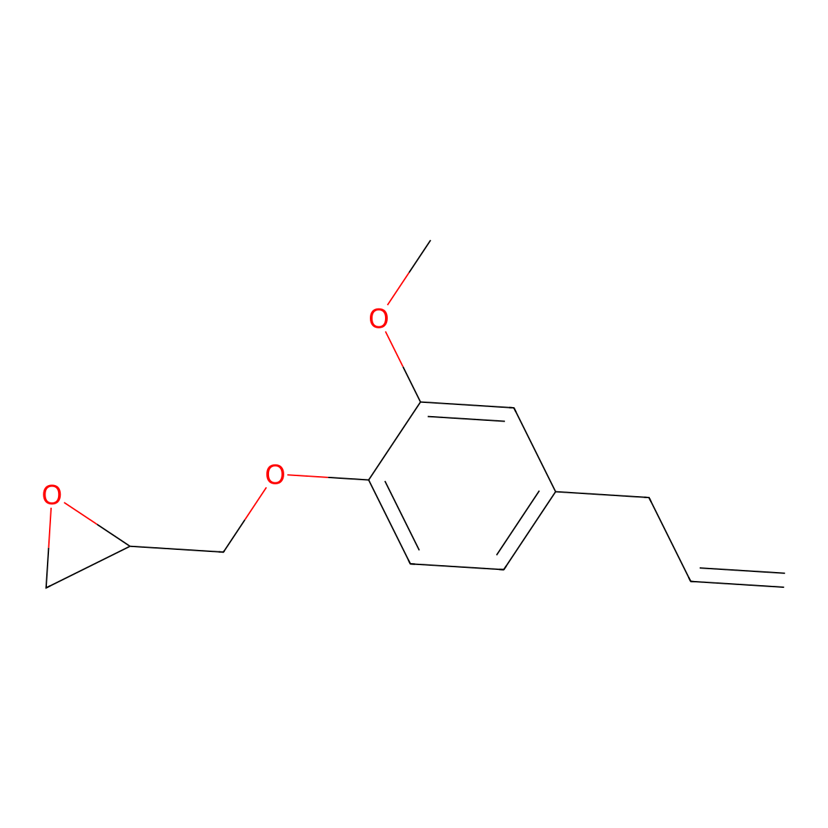 2-[(4-Allyl-2-methoxyphenoxy)methyl]oxirane molecular structure, CAS 36014-34-3