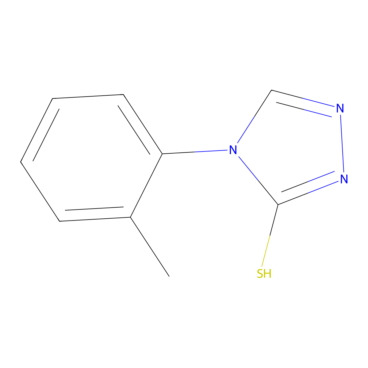 4-(2-methylphenyl)-4H-1,2,4-triazole-3-thiol molecular structure, CAS 36017-19-3