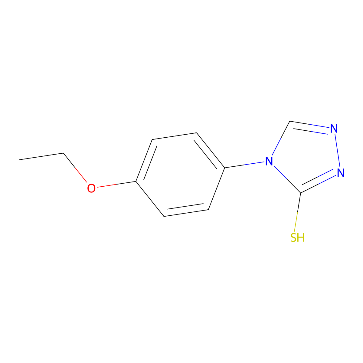 4-(4-ethoxyphenyl)-4H-1,2,4-triazole-3-thiol molecular structure, CAS 36017-26-2