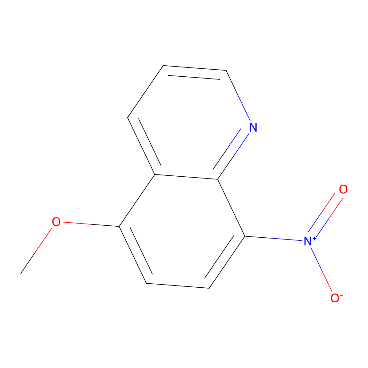 5-Methoxy-8-nitroquinoline molecular structure, CAS 36020-53-8