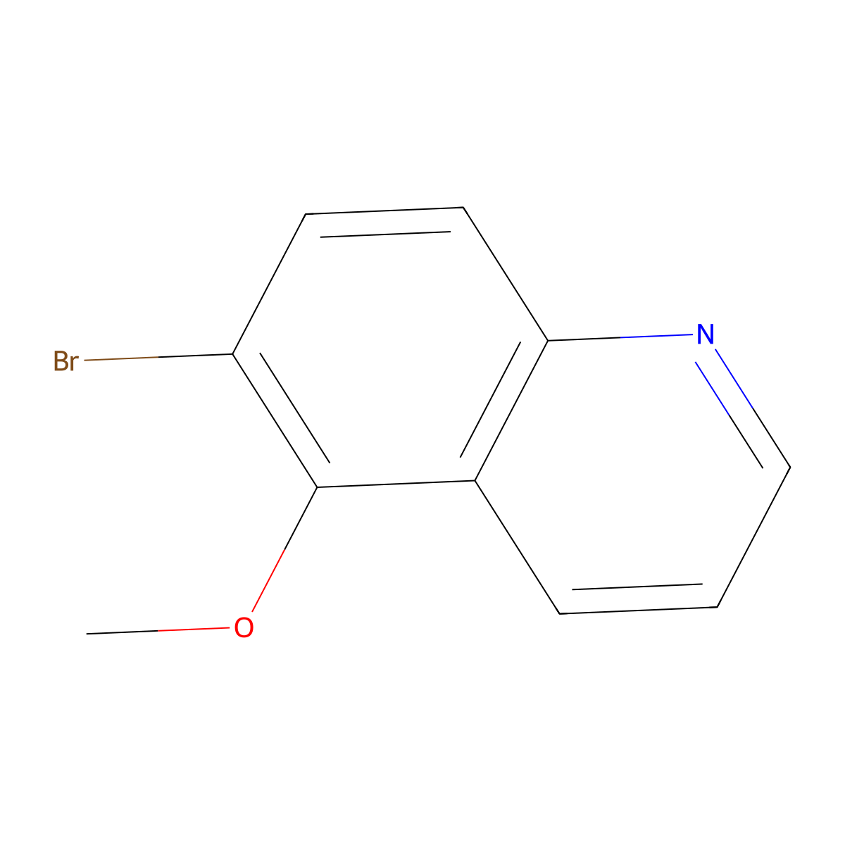 6-Bromo-5-methoxyquinoline molecular structure, CAS 36022-95-4