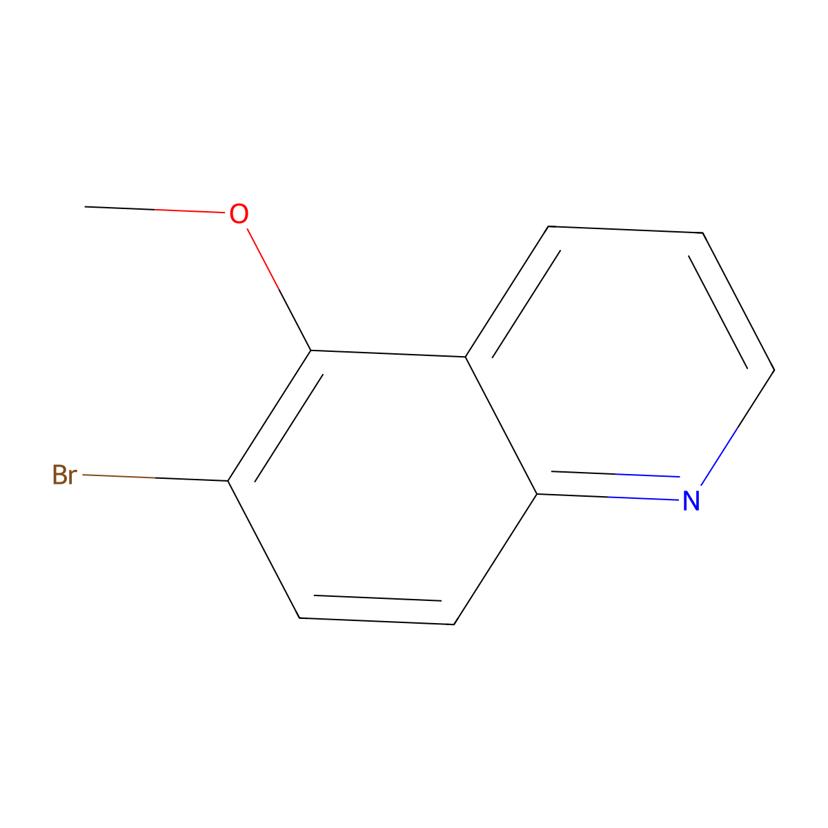 6-Bromo-5-methoxyquinoline molecular structure, CAS 36022-95-4