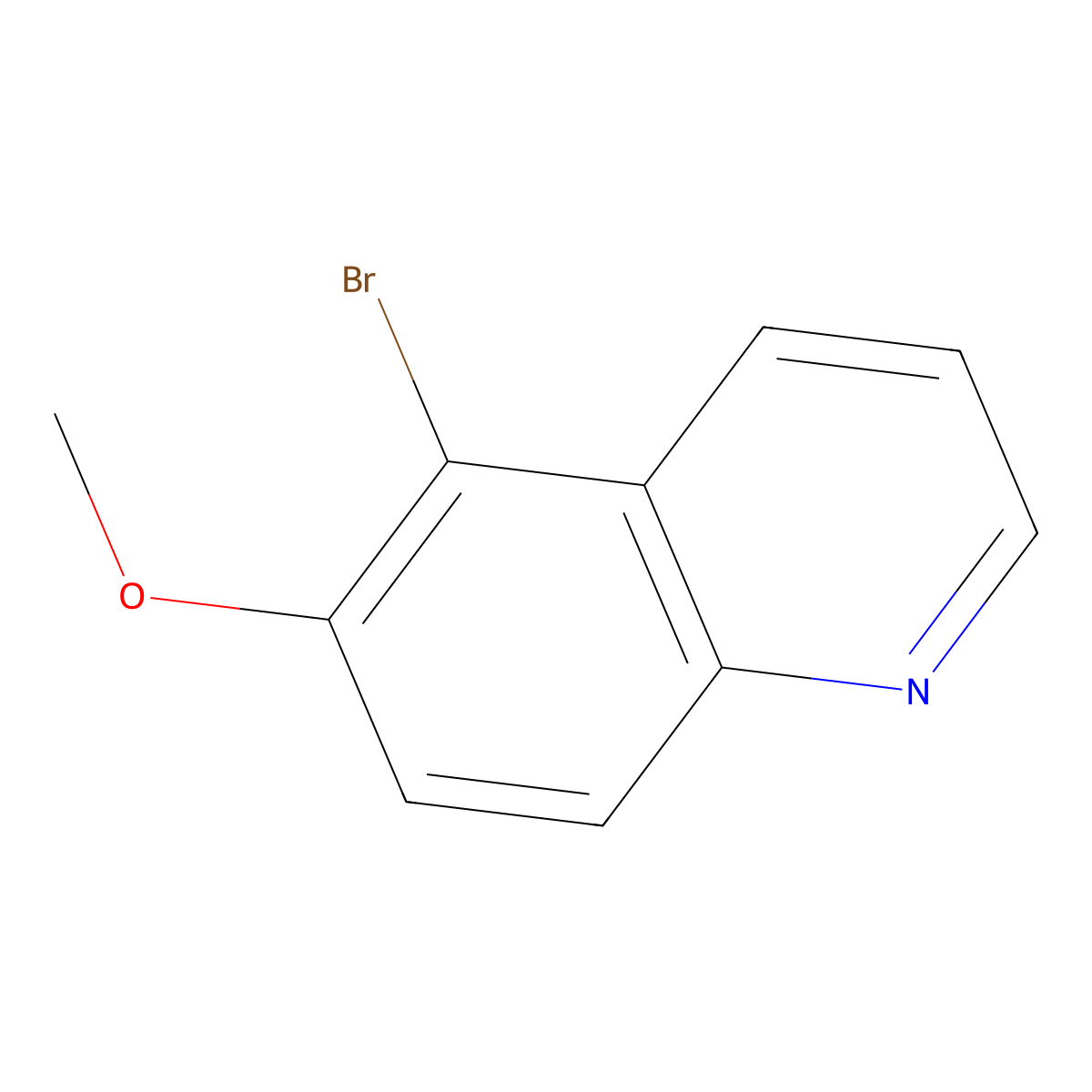 5-Bromo-6-methoxyquinoline molecular structure, CAS 36023-01-5