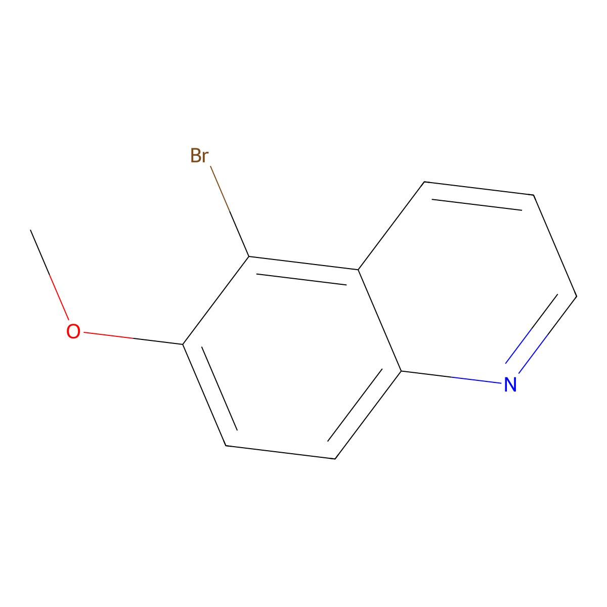 5-Bromo-6-methoxyquinoline molecular structure, CAS 36023-01-5