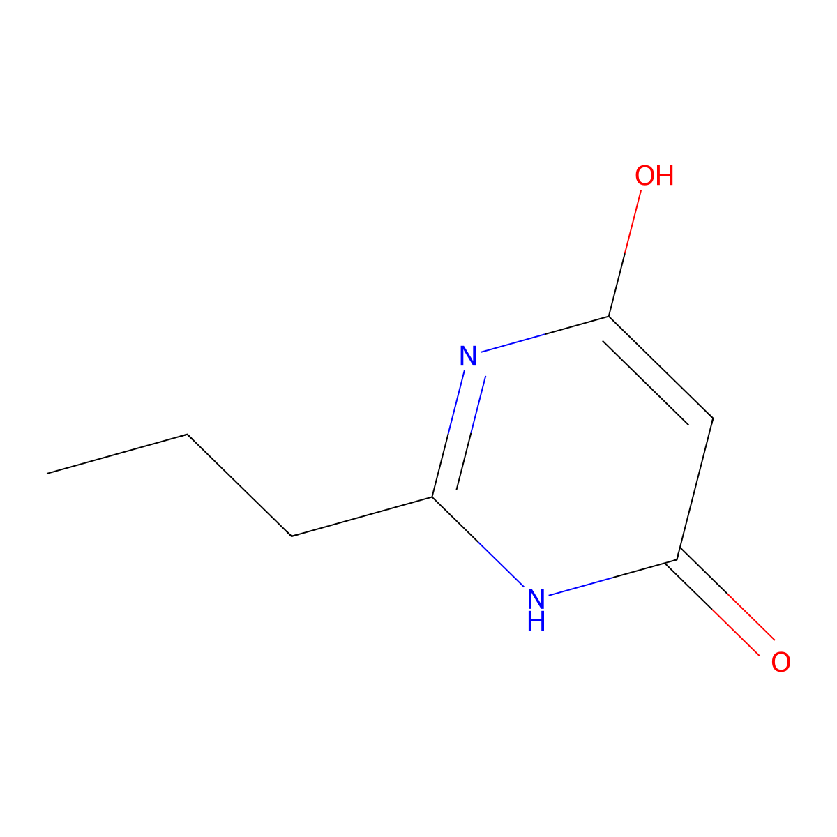2-Propylpyrimidine-4,6-diol molecular structure, CAS 3603-18-7