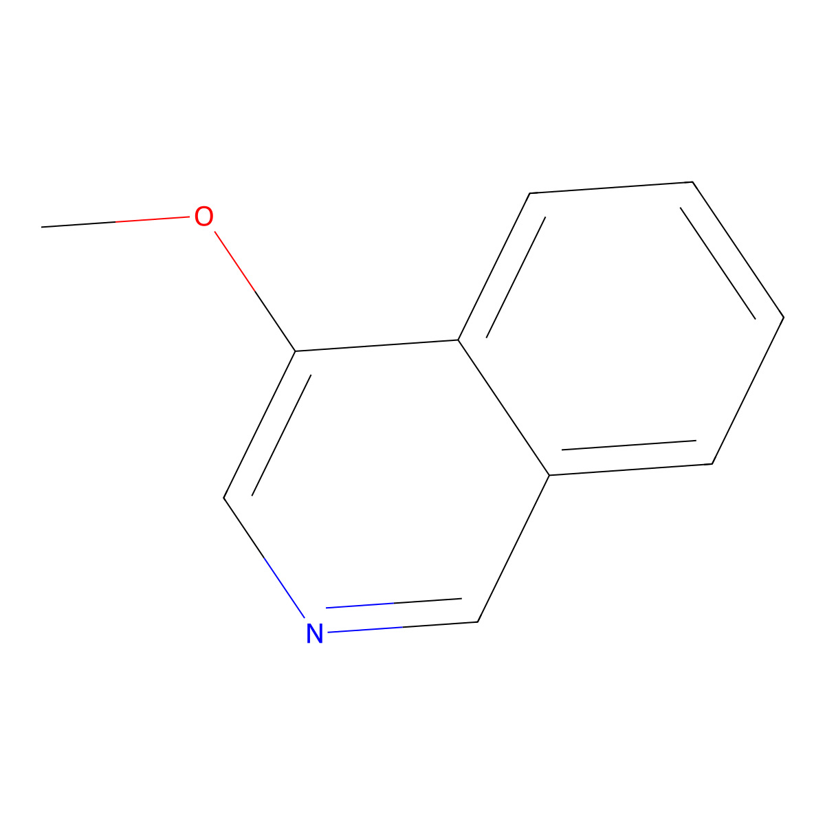 4-Methoxyisoquinoline molecular structure, CAS 36034-54-5