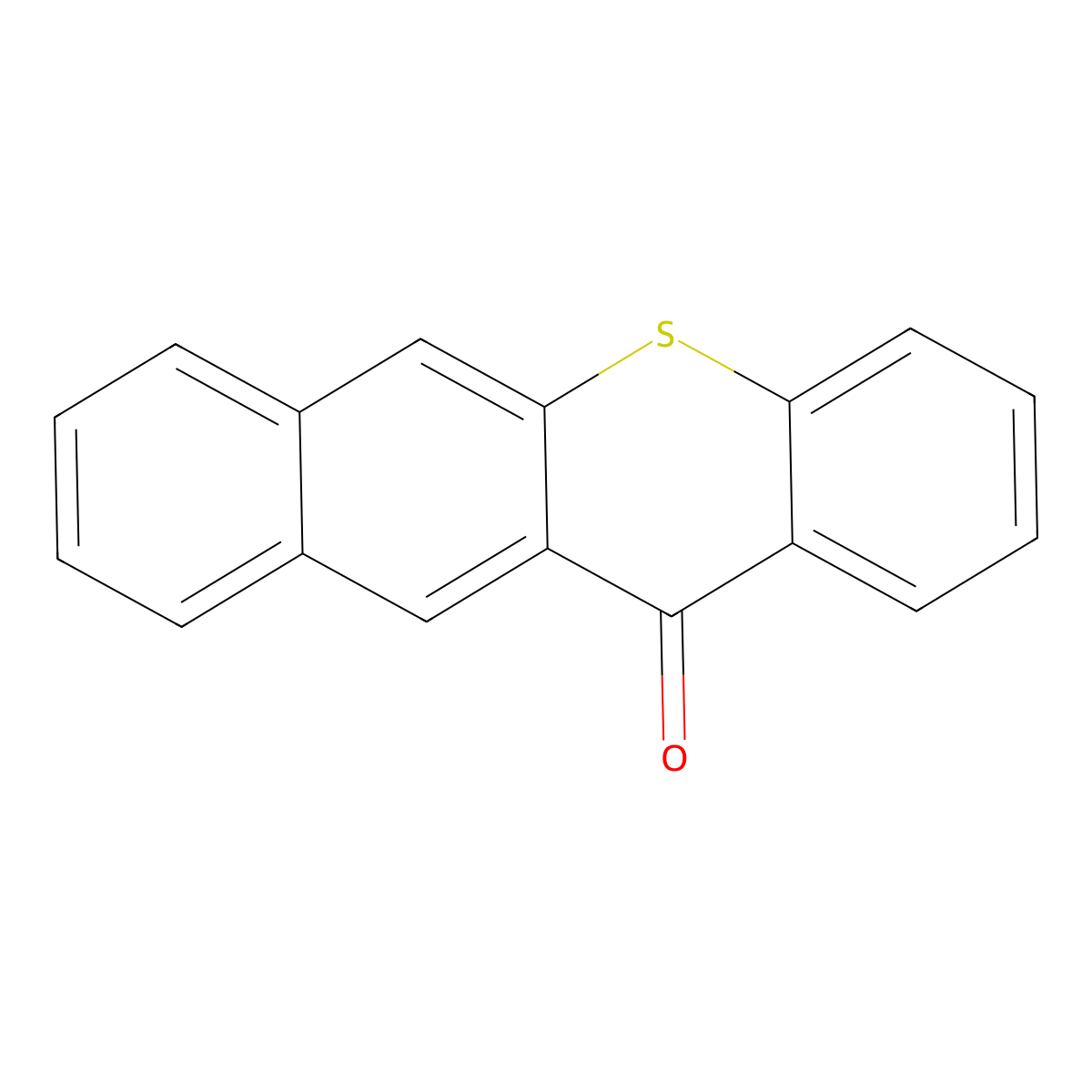 12H-Benzo[b]thioxanthen-12-one molecular structure, CAS 3604-45-3