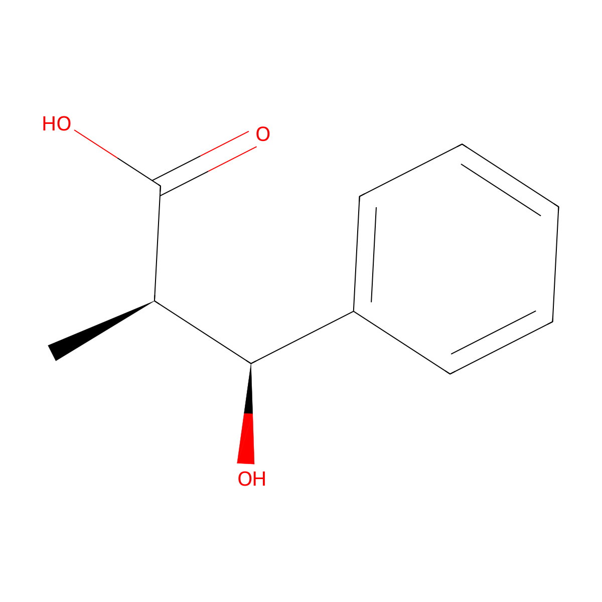 (2R,3S)-3-Hydroxy-2-methyl-3-phenylpropanoic Acid molecular structure, CAS 36041-79-9