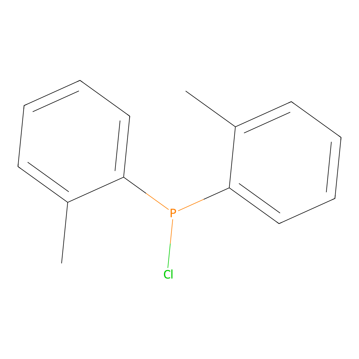 Chlorodi(o-tolyl)phosphine molecular structure, CAS 36042-94-1