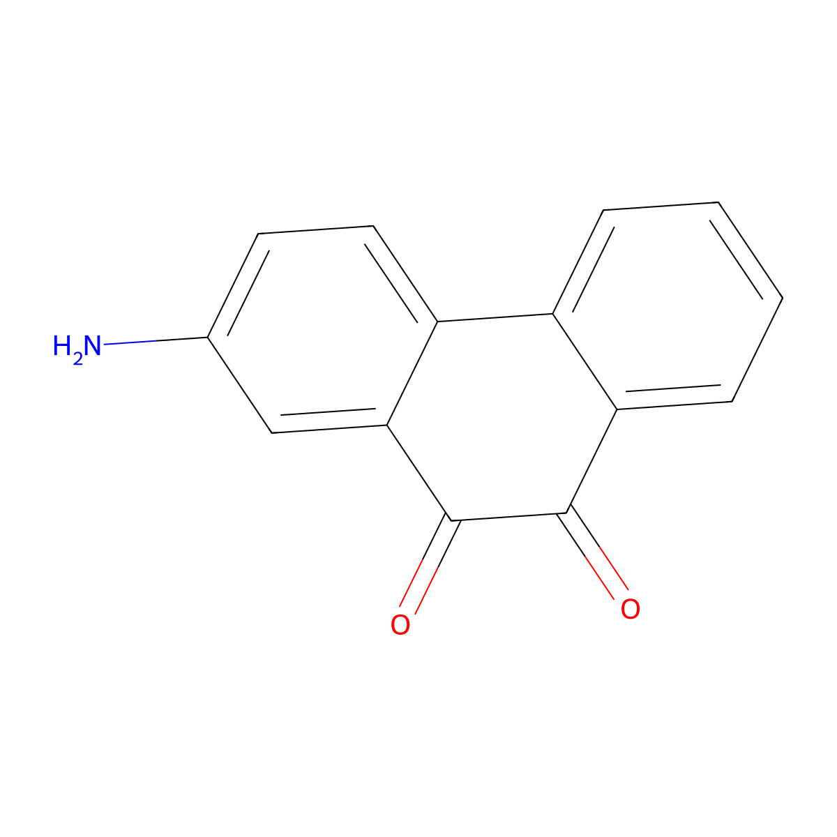 2-Aminophenanthrene-9,10-dione molecular structure, CAS 36043-49-9