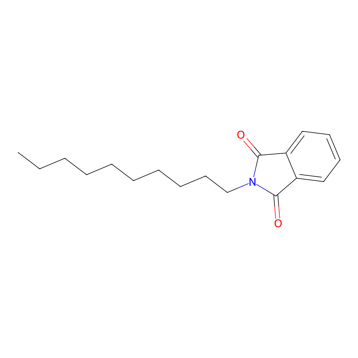 N-Decylphthalimide molecular structure, CAS 36043-57-9