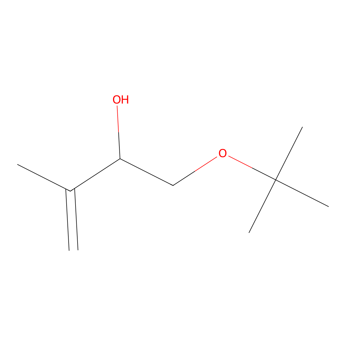 1-tert-Butoxy-3-methyl-3-buten-2-ol molecular structure, CAS 3605-82-1
