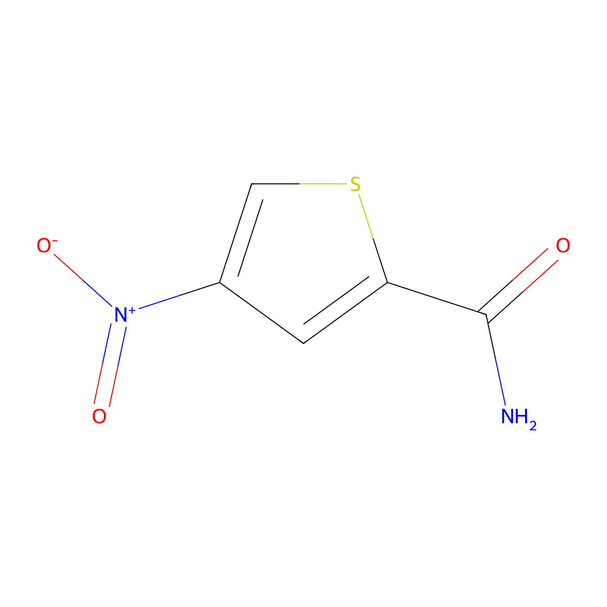 4-Nitrothiophene-2-carboxamide molecular structure, CAS 36050-08-5