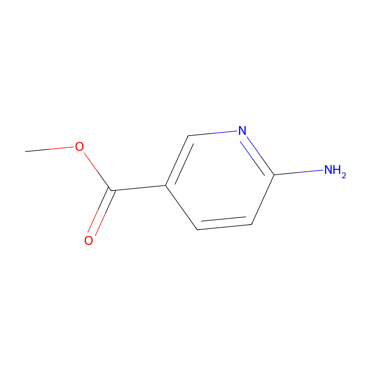 Methyl 6-aminonicotinate molecular structure, CAS 36052-24-1