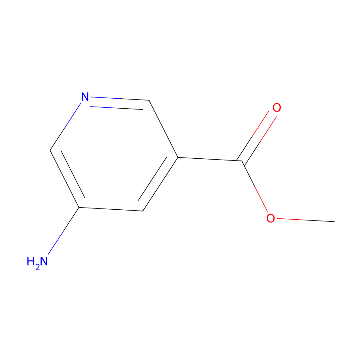 Methyl 5-aminopyridine-3-carboxylate molecular structure, CAS 36052-25-2