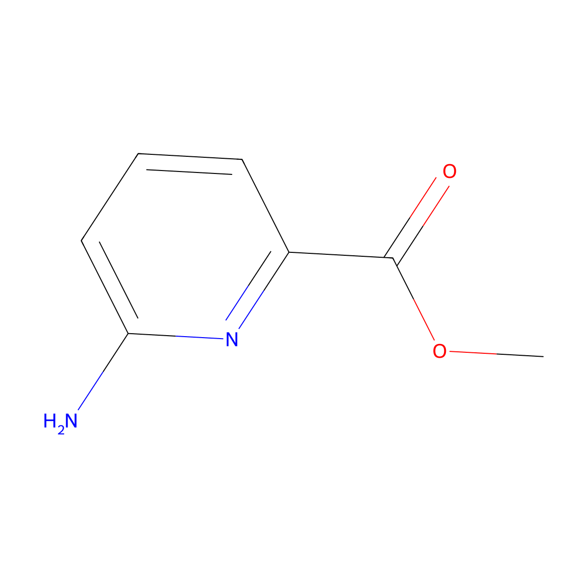 Methyl 6-aminopyridine-2-carboxylate molecular structure, CAS 36052-26-3