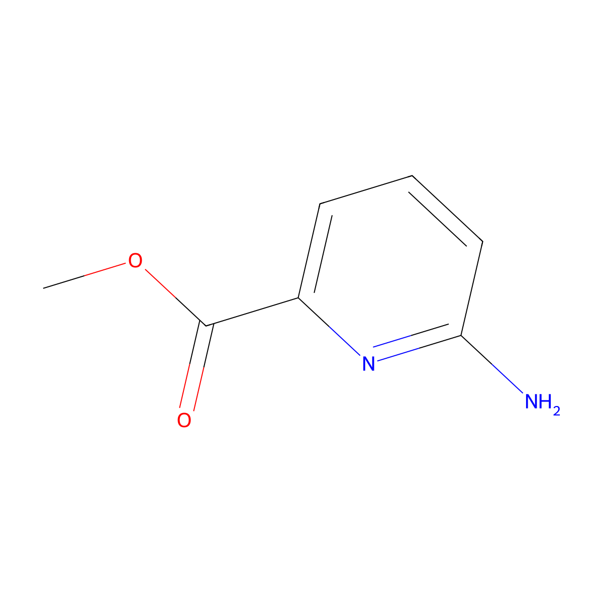 Methyl 6-aminopyridine-2-carboxylate molecular structure, CAS 36052-26-3