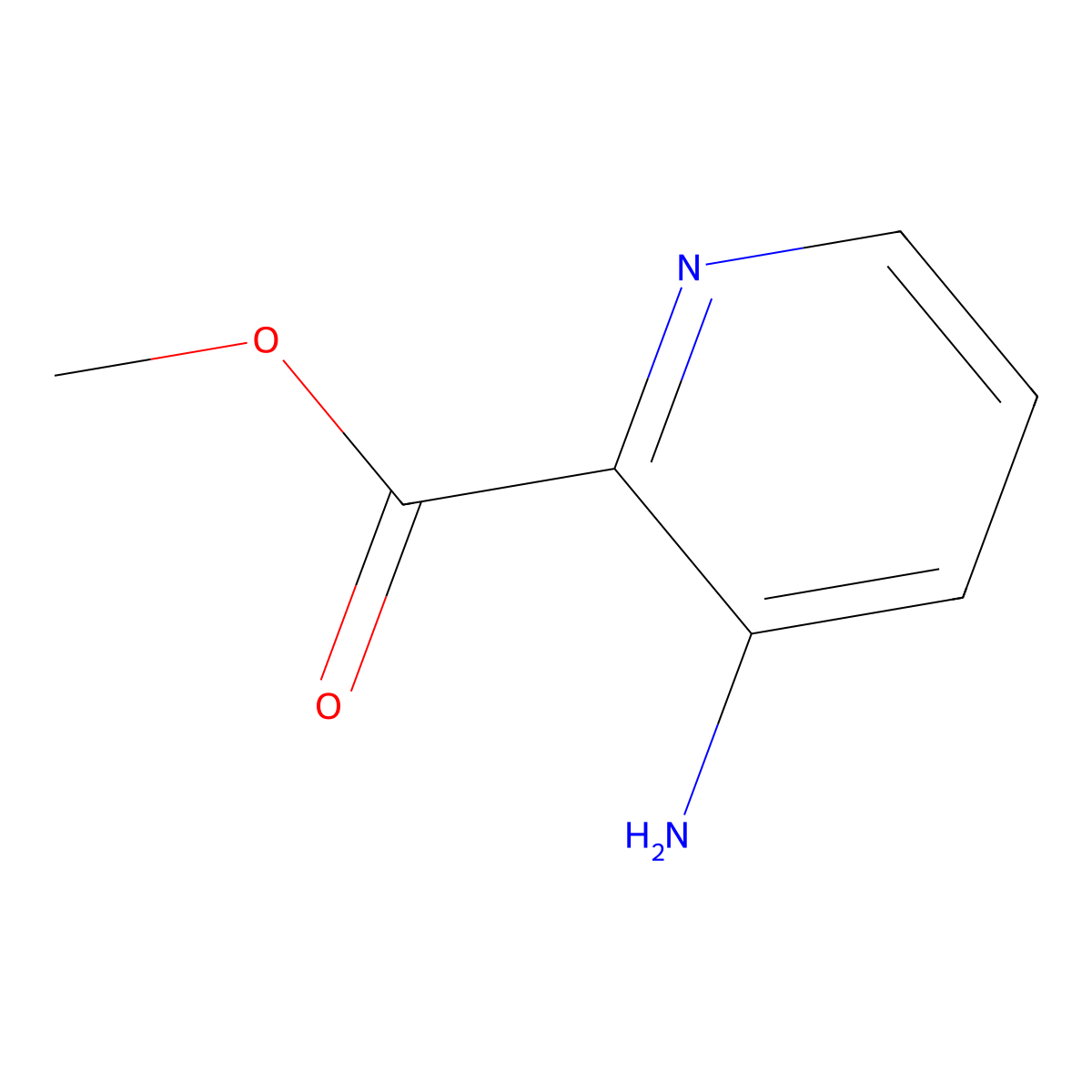 Methyl 3-aminopyridine-2-carboxylate molecular structure, CAS 36052-27-4