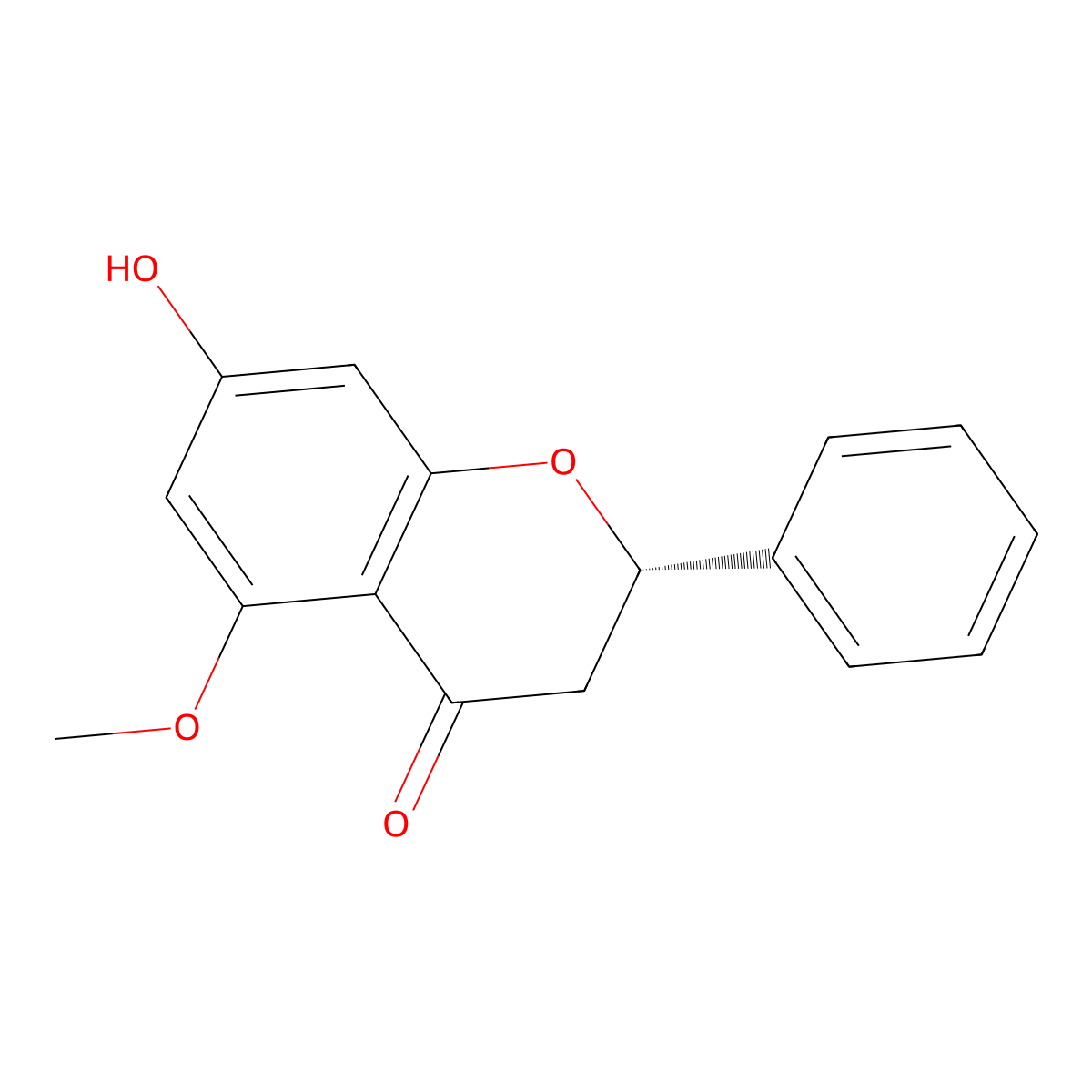(-)-Alpinetin molecular structure, CAS 36052-37-6